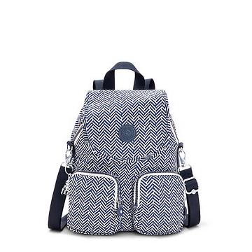 Kipling Firefly Up Printed Convertible Hátizsák Szürke | HU 1582WN